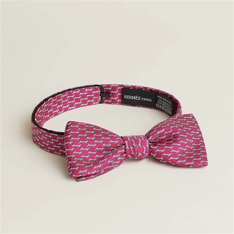 hermes pink bow ties